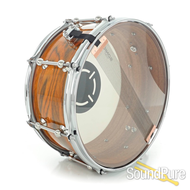 Metro Drums 6.5x14 Spotted Gum Ply Snare Drum-Marmalade — image 4