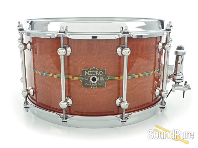 Metro 7.7x14 Queensland Walnut Ply Snare Drum Lacewood — image 1