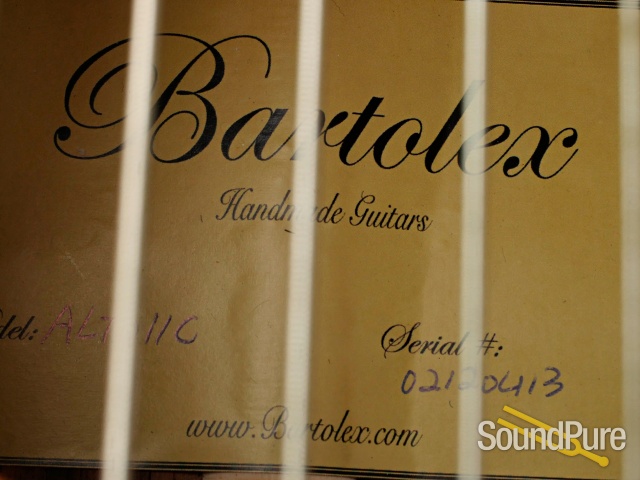 Bartolex 11C Alto Guitar Cedar/Rosewood #02120413 - Used — image 7