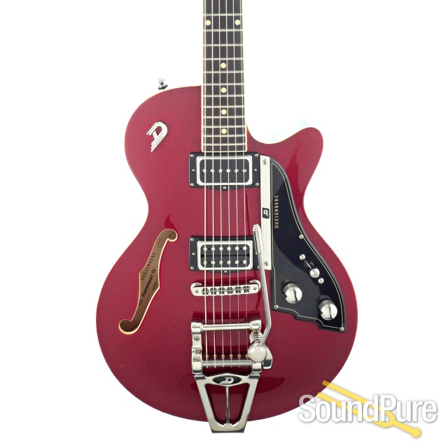 Duesenberg Starplayer TV Red Sparkle Semi-Hollow #231167 — image 1