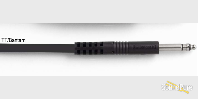 Switchcraft TT2BKX TT Audio Patch Cable (2ft - Black) — image 2