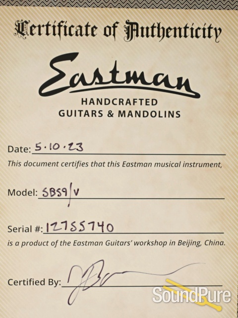 Eastman SB59/V Classic Varnish Electric Guitar #12755740 — image 6