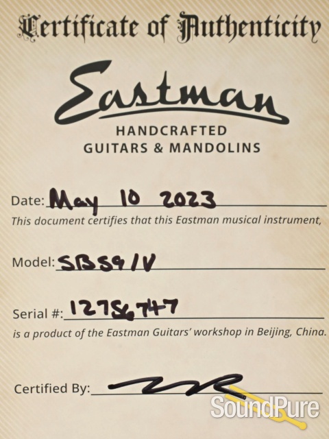Eastman SB59/V Classic Varnish Electric Guitar #12756747 — image 5