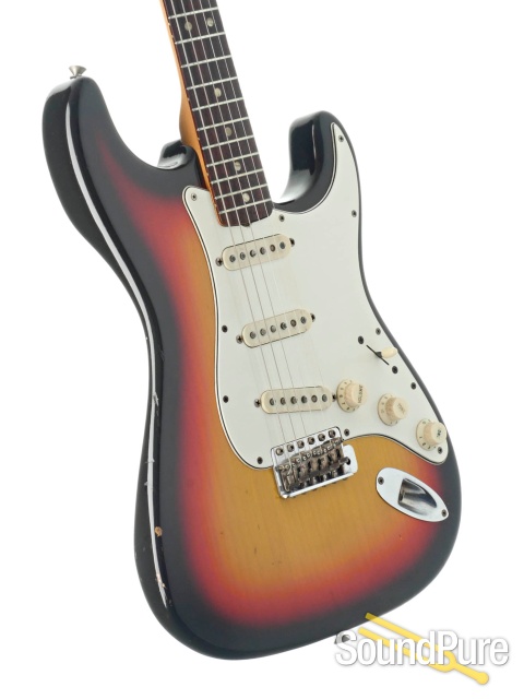 Fender 1966 Stratocaster 3-Color Sunburst #166149 - Used — image 2