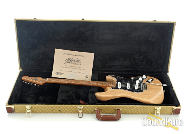 Mario Guitars S-Style Trans Natural Guitar #1218392 - Used — image 6