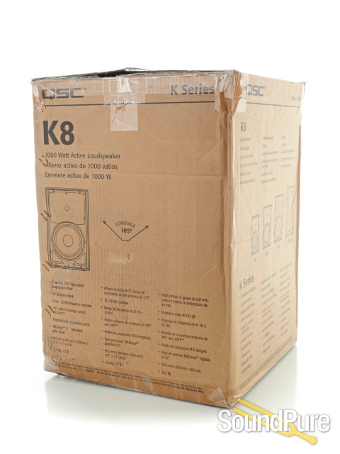 QSC K-8 Powered Speaker with Carry Bag - Used — image 2