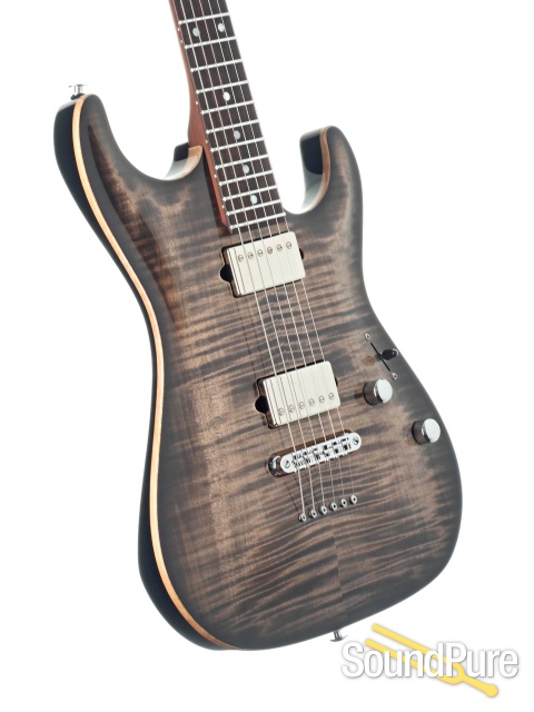 Suhr Standard Carve Top Trans Charcoal Burst Guitar #67154 — image 2