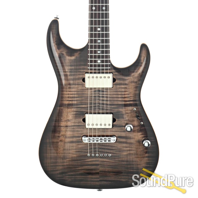 Suhr Standard Carve Top Trans Charcoal Burst Guitar #67154 — image 1