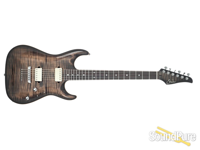Suhr Standard Carve Top Trans Charcoal Burst Guitar #67154 — image 8