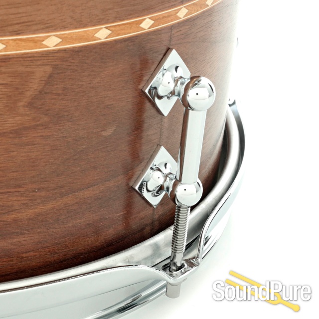Craviotto 3pc Walnut Custom Shop Drum Set Cherry Inlay — image 12