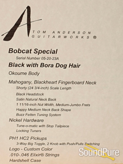 Anderson Bobcat Special Electric Guitar #05-20-23A — image 5