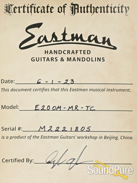 Eastman E20OM-MR-TC Acoustic Guitar #M2221805 — image 5