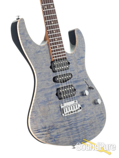 Suhr Modern Plus Trans Blue Denim Electric Guitar #71462 — image 2