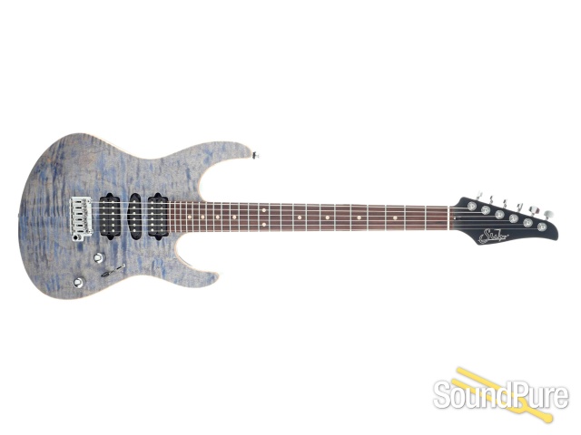 Suhr Modern Plus Trans Blue Denim Electric Guitar #71462 — image 8