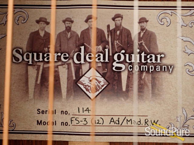 Square Deal FS-3 OOO 12 Fret Acoustic Guitar #114 - Used — image 7