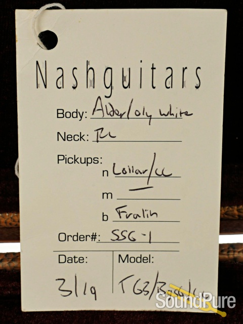 Nash T-63 Bigsby Olympic White Electric Guitar #SSG-1 - Used — image 5