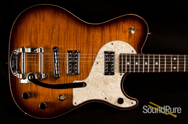 Melancon Cajun Gentleman 1586 Honeyburst Electric Guitar — image 3