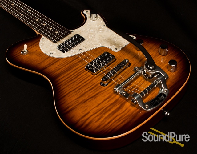 Melancon Cajun Gentleman 1586 Honeyburst Electric Guitar — image 4