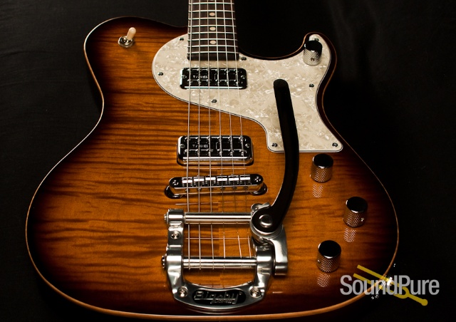 Melancon Cajun Gentleman 1586 Honeyburst Electric Guitar — image 5