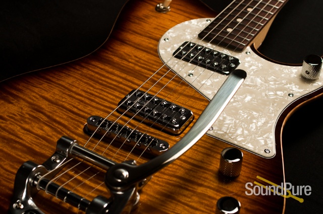 Melancon Cajun Gentleman 1586 Honeyburst Electric Guitar — image 6