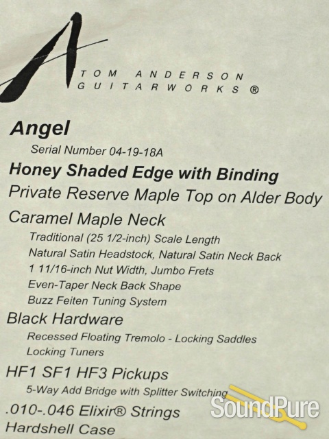 Anderson Angel Private Reserve Electric #04-19-18A - Used — image 5