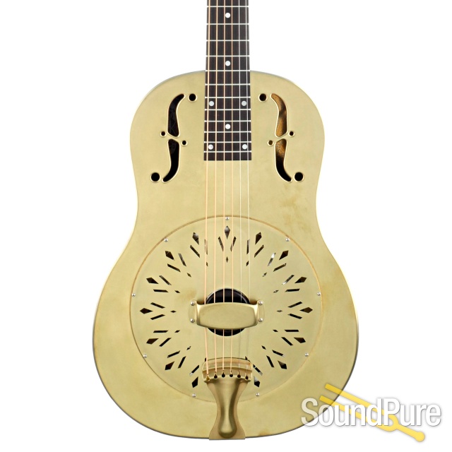 National Raw 12 Fret Brass Resonator Guitar #24926 — image 1