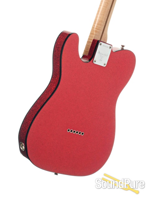 Fender CS Red Sparkle Telecaster Guitar #CN96185 - Used — image 3