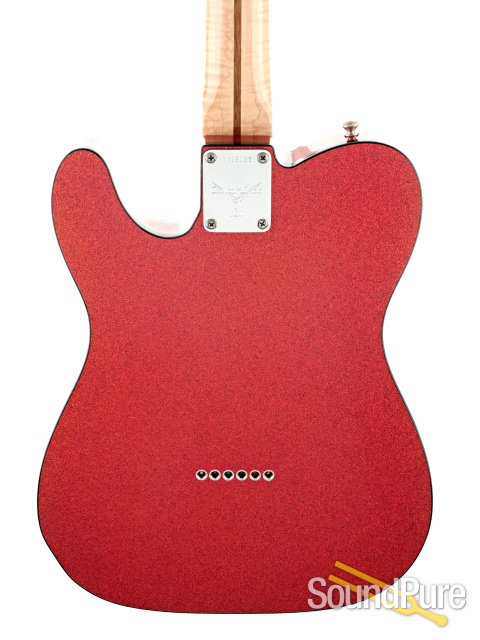 Fender CS Red Sparkle Telecaster Guitar #CN96185 - Used — image 4