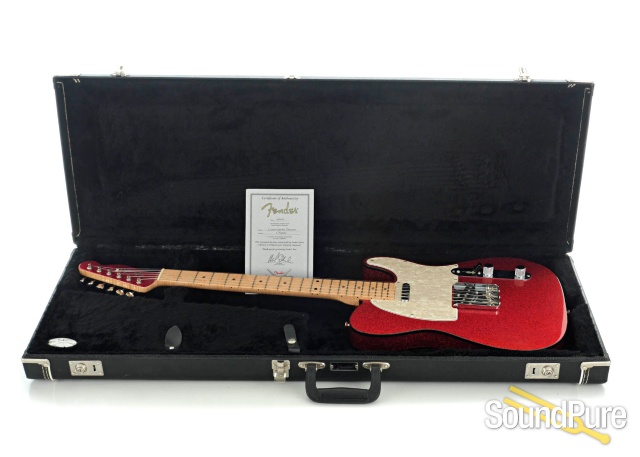 Fender CS Red Sparkle Telecaster Guitar #CN96185 - Used — image 6