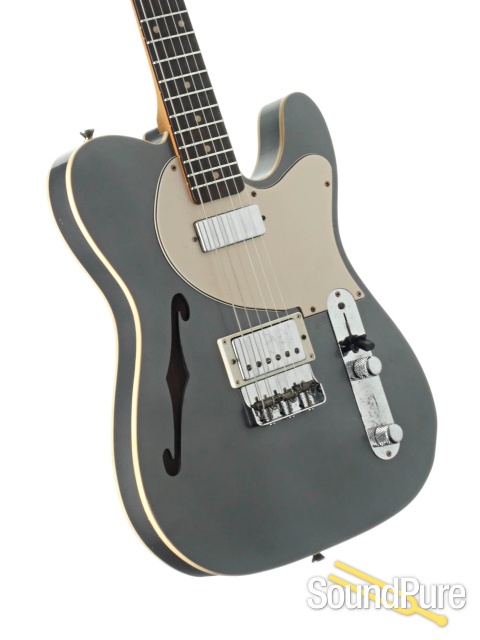 Mario T-Beast Hollow Hybrid Charcoal Frost Guitar #723842 — image 2