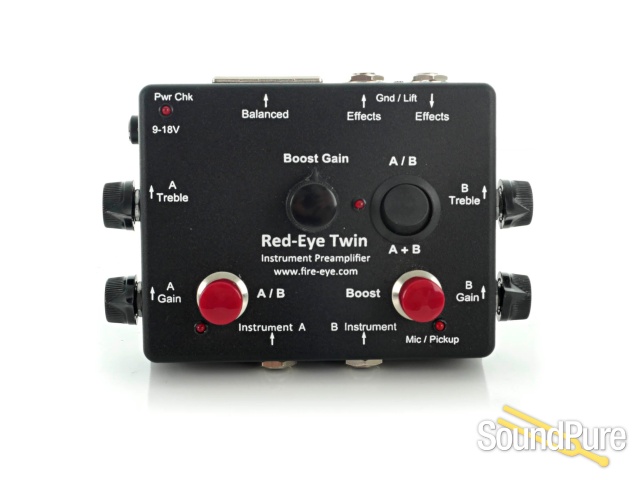 Fire Eye Development Red Eye Twin Preamp Pedal - Used — image 1