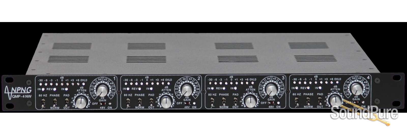 NPNG QMP-4NW 4 Channel Microphone Preamp | Soundpure.com