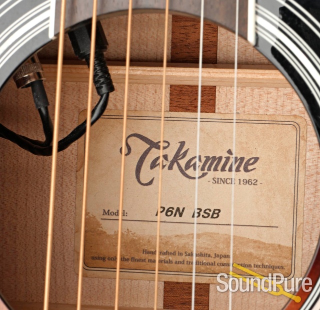 Takamine P6N BSB Acoustic Guitar #56050323 - Used — image 7