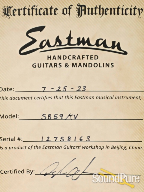 Eastman SB59/TV Vintage Classic Electric Guitar #12758163 — image 5