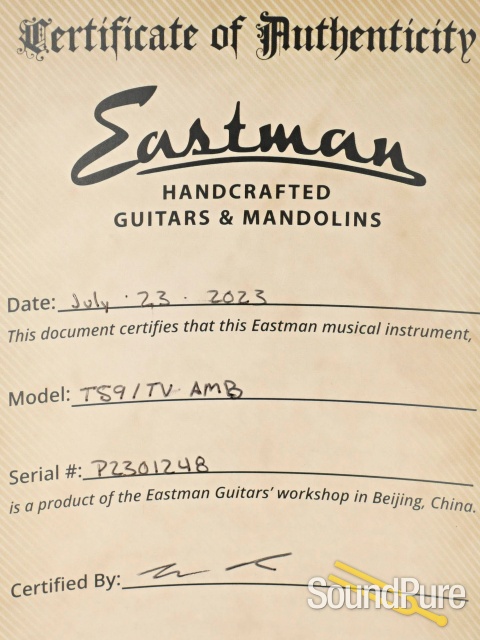 Eastman T59/TV-AMB Electric Guitar #P2301248 — image 5