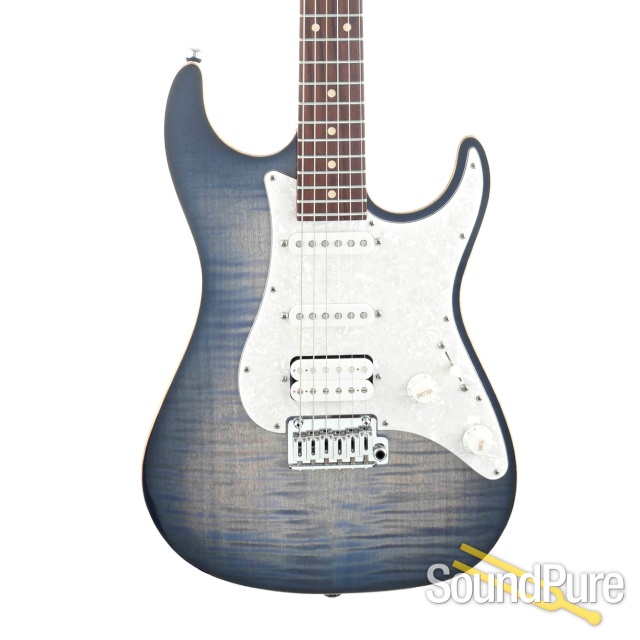 Suhr Standard Plus Trans Whale Blue Burst Guitar #68922 — image 1