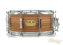 Pork Pie 5.5x14 Maple Snare Drum/Zebra Wood Veneer - USED Pork Pie 5.5x14 Maple Snare Drum/Zebra Wood Veneer - USED