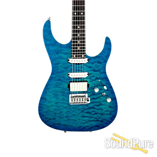 Anderson Angel Bora Bora Blue Burst Guitar #07-17-23A — image 1