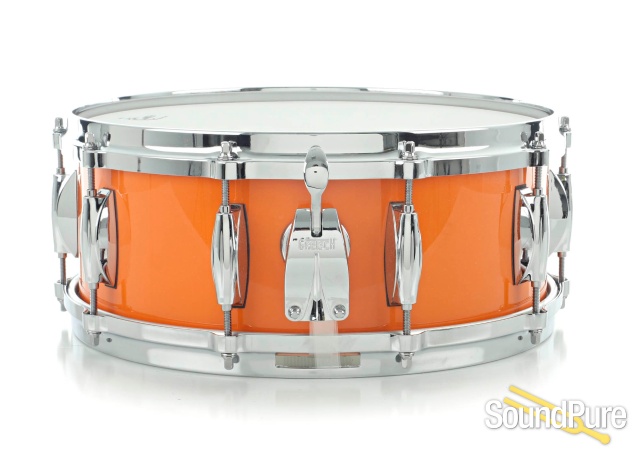Gretsch 5.5x14 USA Custom Maple Snare Drum-Orange Gloss — image 7