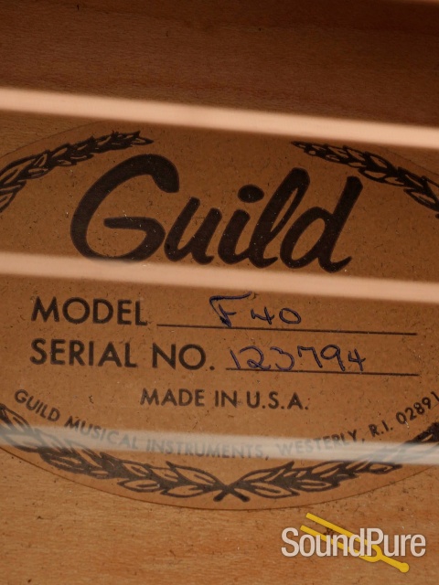 1975 Guild F-40 Jumbo Acoustic Guitar #123794 - Used — image 6