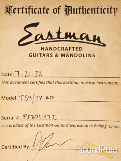 Eastman T59/TV-RD Electric Guitar #P2301472 — image 5