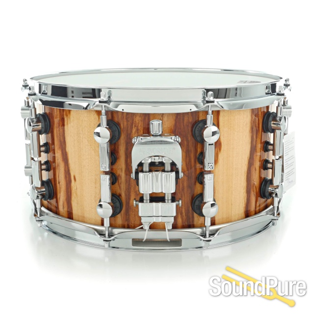 Sonor 7x14 SQ2 Medium Beech Snare Drum- African Marble G — image 2
