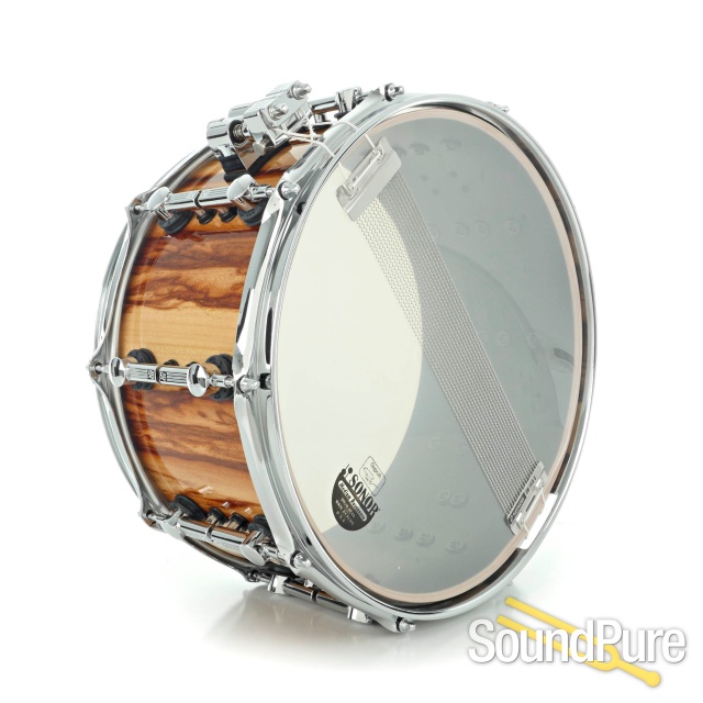 Sonor 7x14 SQ2 Medium Beech Snare Drum- African Marble G — image 4