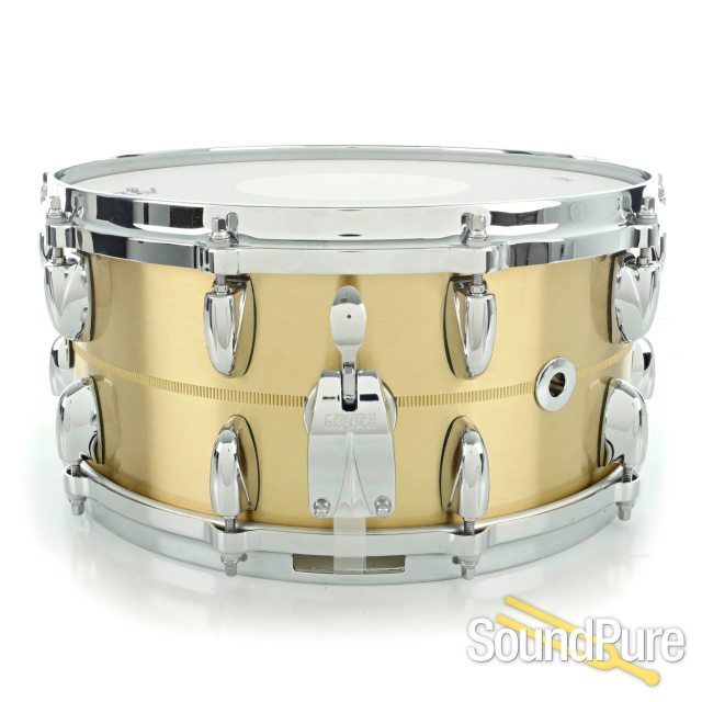 Gretsch 6.5x14 USA Custom Bell Brass Snare Drum Used — image 2