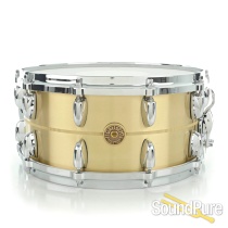 Gretsch 6.5x14 USA Custom Bell Brass Snare Drum Used Gretsch 6.5x14 USA Custom Bell Brass Snare Drum Used
