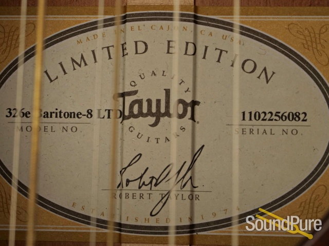 Taylor 326e 8-String Baritone Guitar #1102256082 - Used — image 8