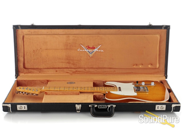 Fender CS Honeyburst Tele Electric Guitar #15098 - Used — image 4