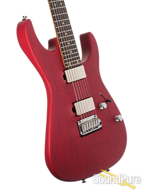 Anderson Angel Player 7 Satin Ferrari Red Guitar #08-25-23P — image 2