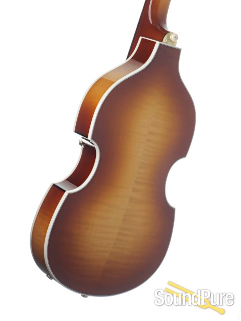 Hofner Custom Shop 500/1 Violin Bass Euroburst Gold - Used — image 5