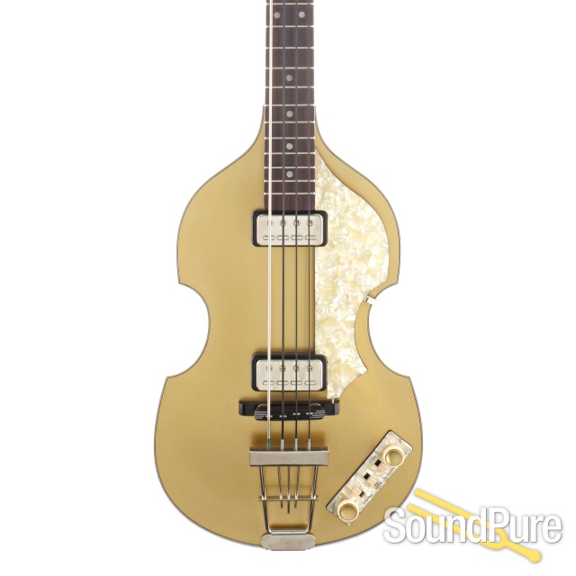 Hofner Custom Shop 500/1 Violin Bass Euroburst Gold - Used — image 1